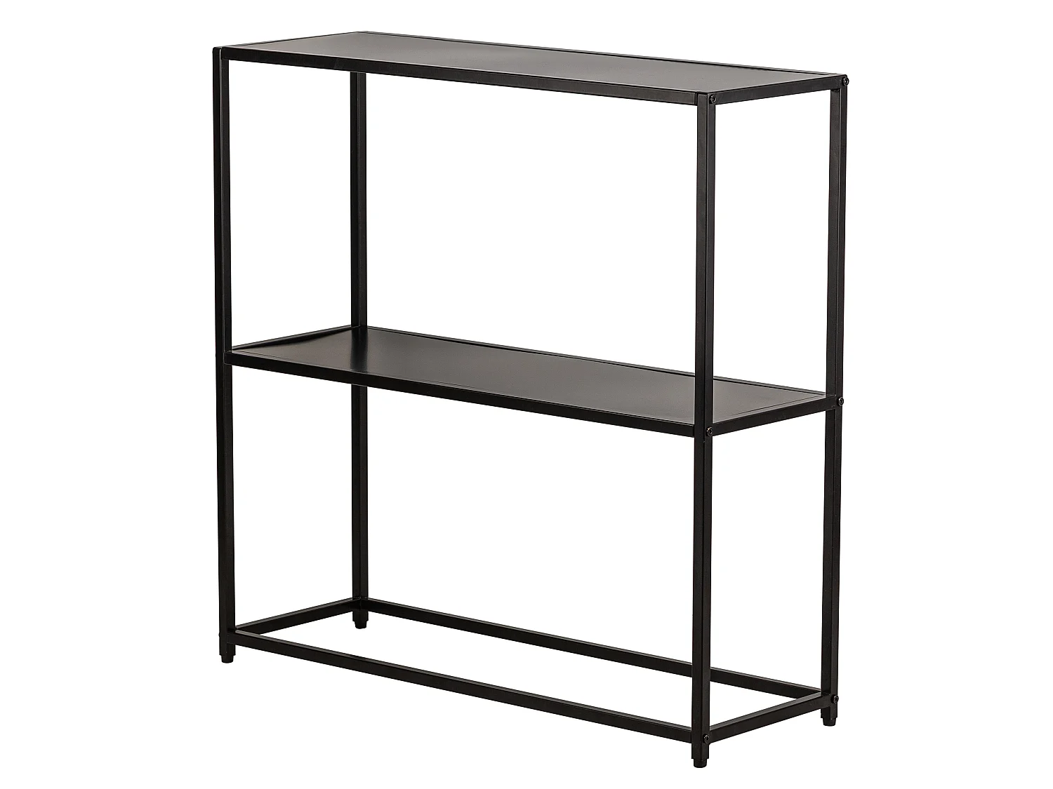 Console style industriel en métal noir