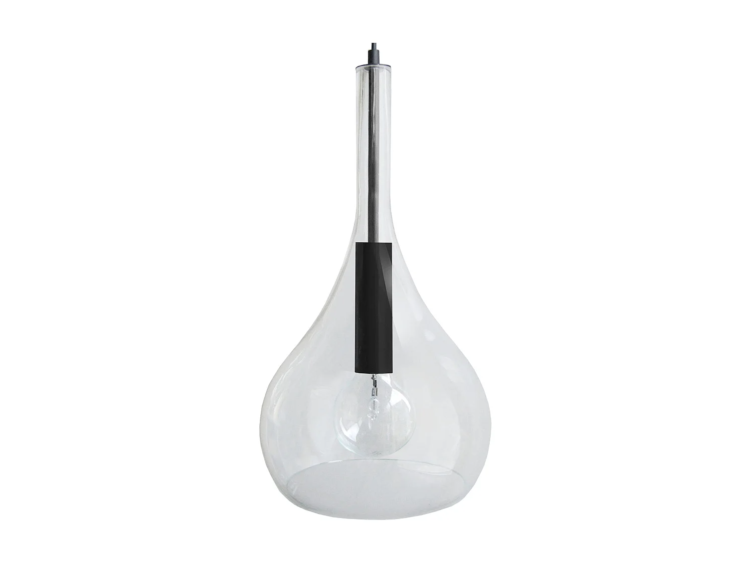 Suspensão TOSEL  TREVISO metal geométrico branco D26 x  H88  cm