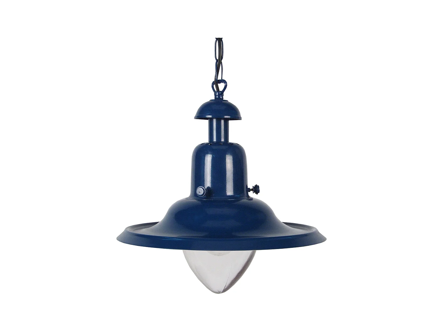 Suspension TOSEL ,métal,Bleu,H75xD30xP30 cm