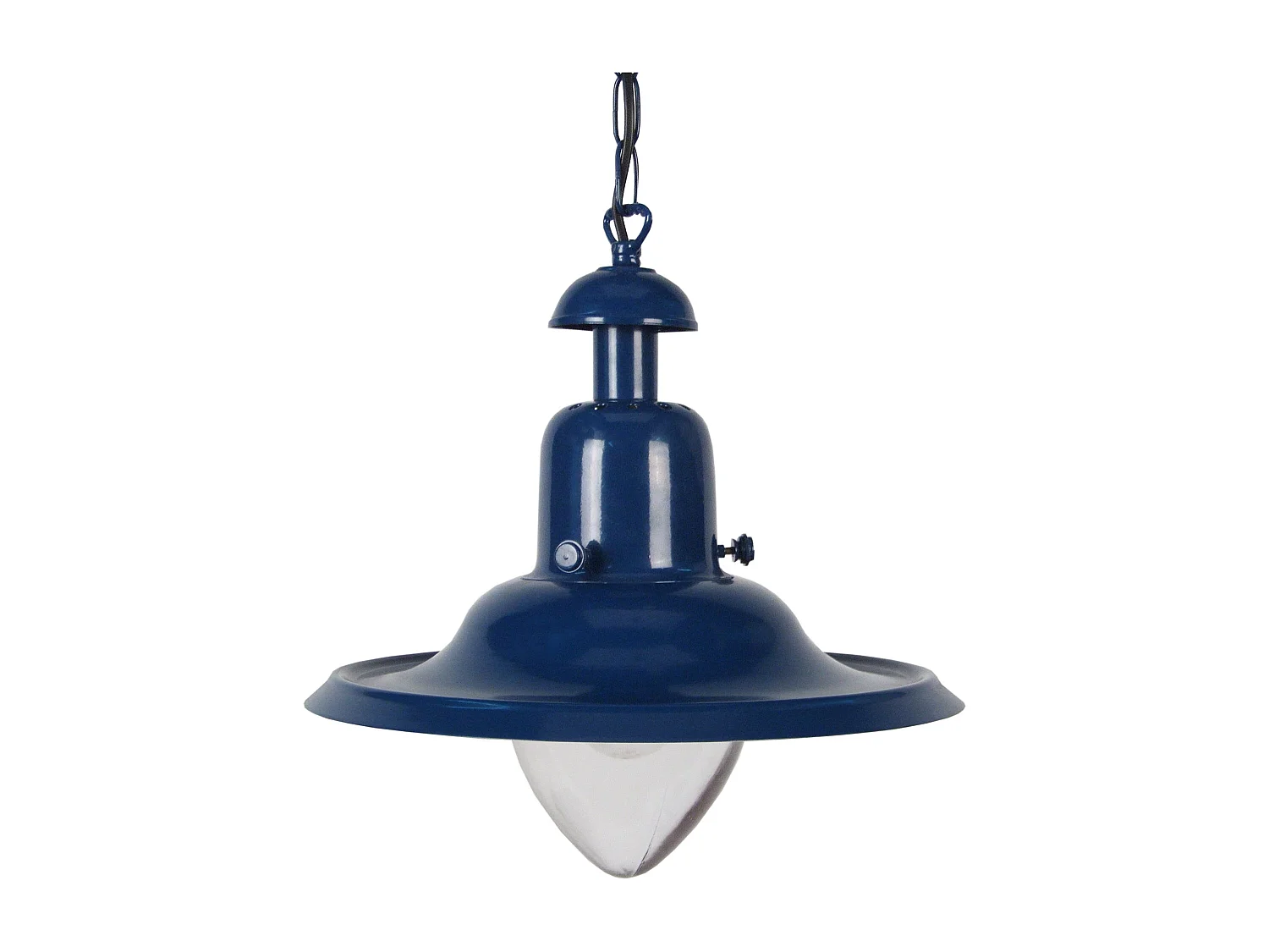 Suspension TOSEL ,métal,Bleu,H75xD30xP30 cm