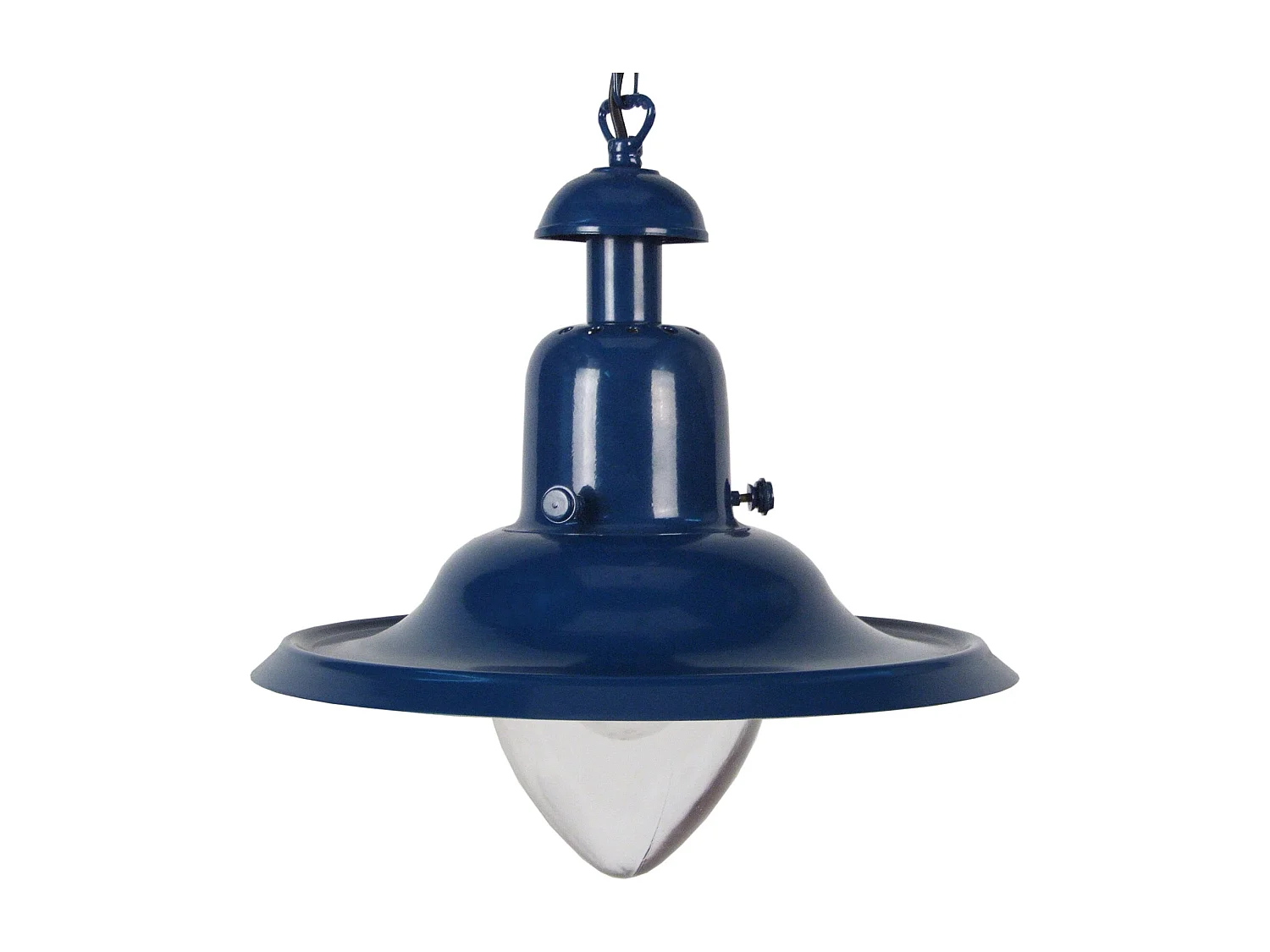 Suspension TOSEL ,métal,Bleu,H75xD30xP30 cm