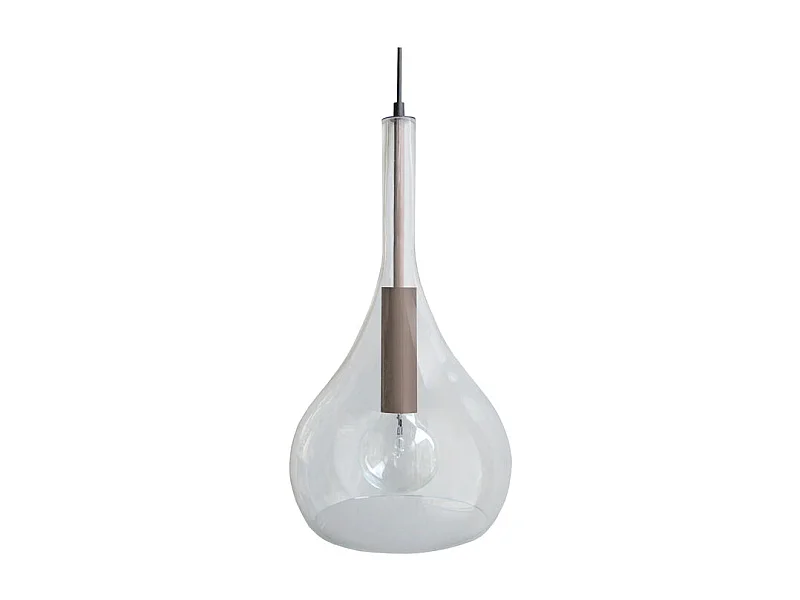 Suspensão TOSEL  TREVISO metal geométrico cinza D26 x  H88  cm