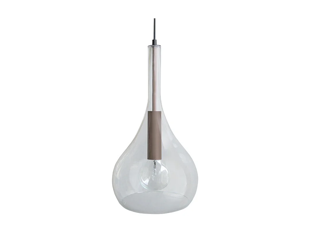 Suspensão TOSEL  TREVISO metal geométrico cinza D26 x  H88  cm