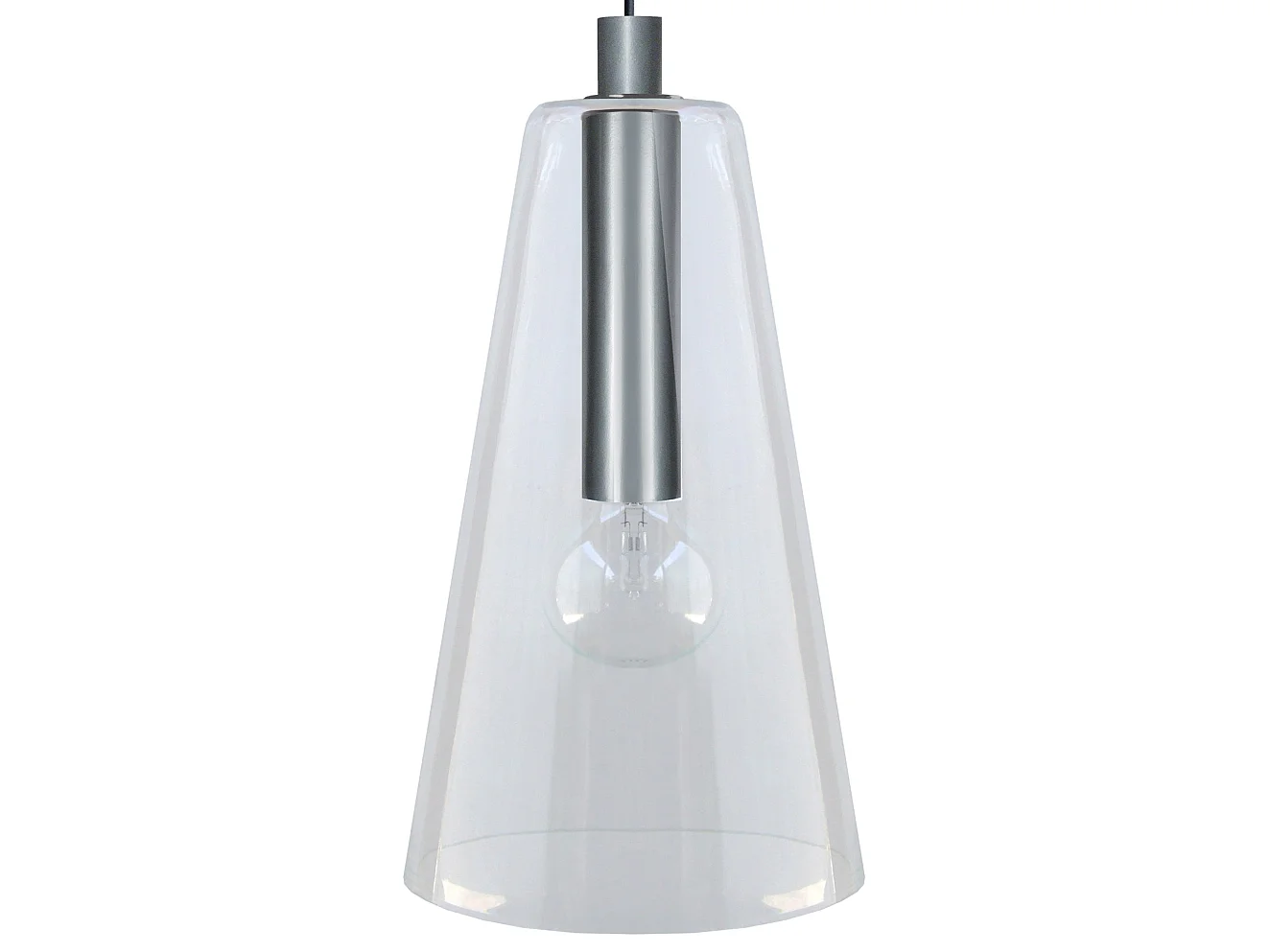 Suspension TOSEL ,verre,Aluminium,H94x D25xP25cm