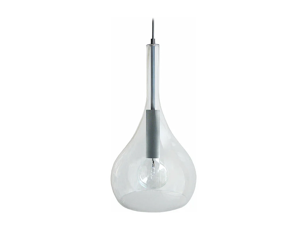 Suspensão TOSEL  TREVISO metal geométrico castanho D26 x  H88  cm