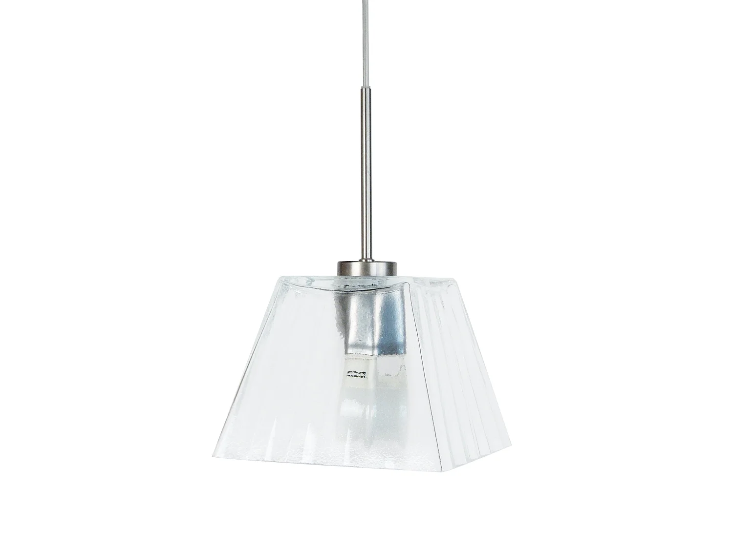 Suspensão TOSEL  KLEOPS metal cilindro azul D13 x  H90  cm