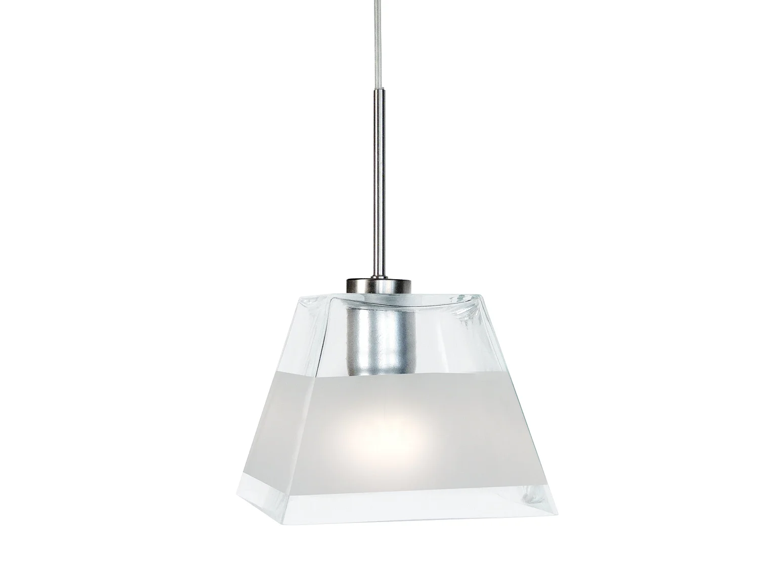 Suspensão TOSEL  KLEOPS metal cilindro amarelo D13 x  H90  cm