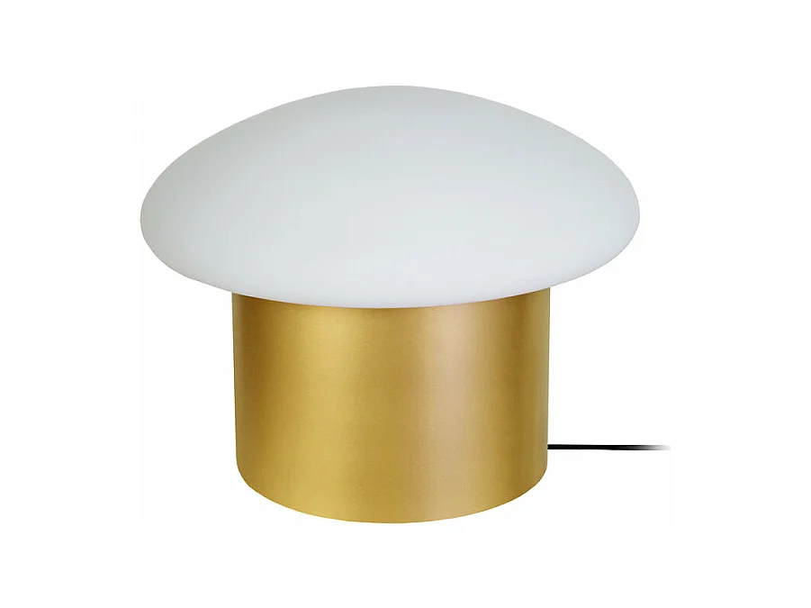 Lampe de chevet champignon métal  aluminium 15 cm..