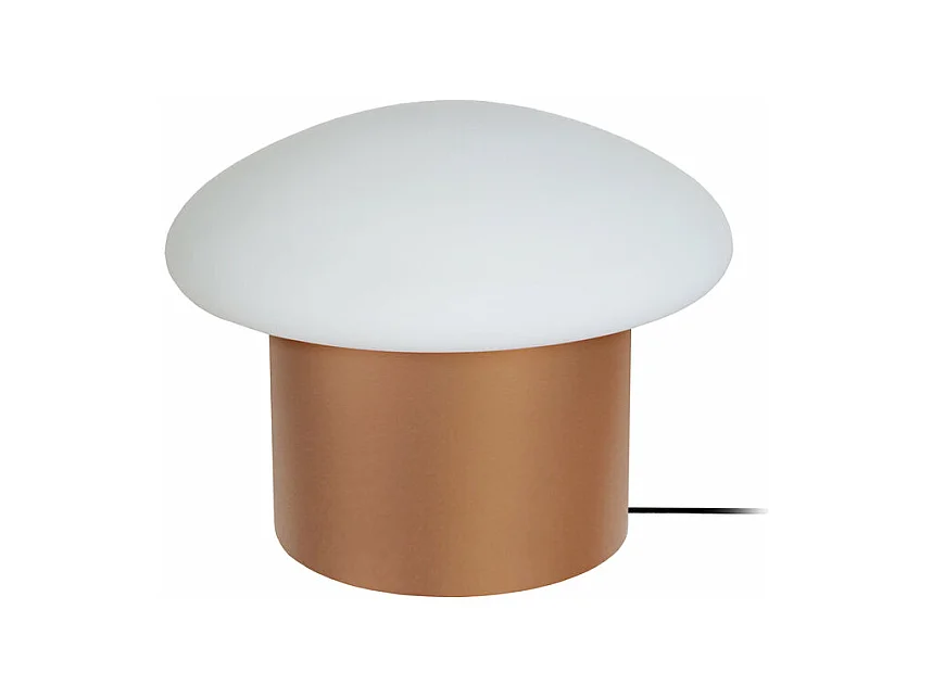 Lampe de chevet champignon métal  noir 15 cm..