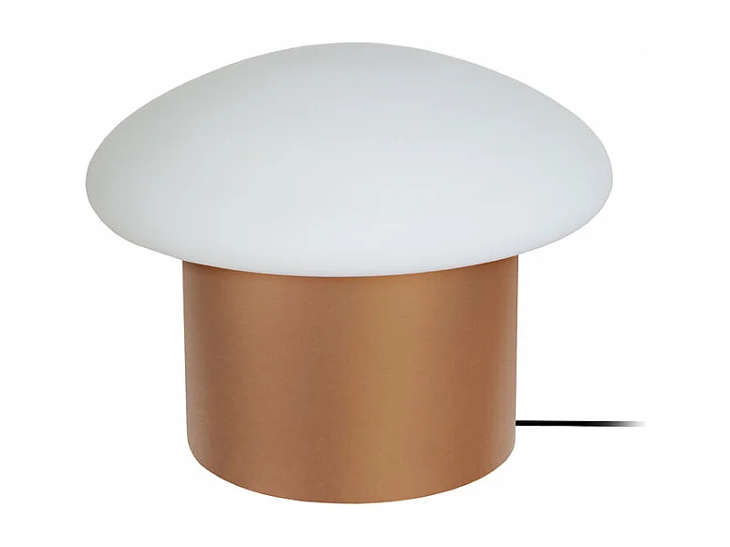 Lampe de chevet champignon métal  noir 15 cm..