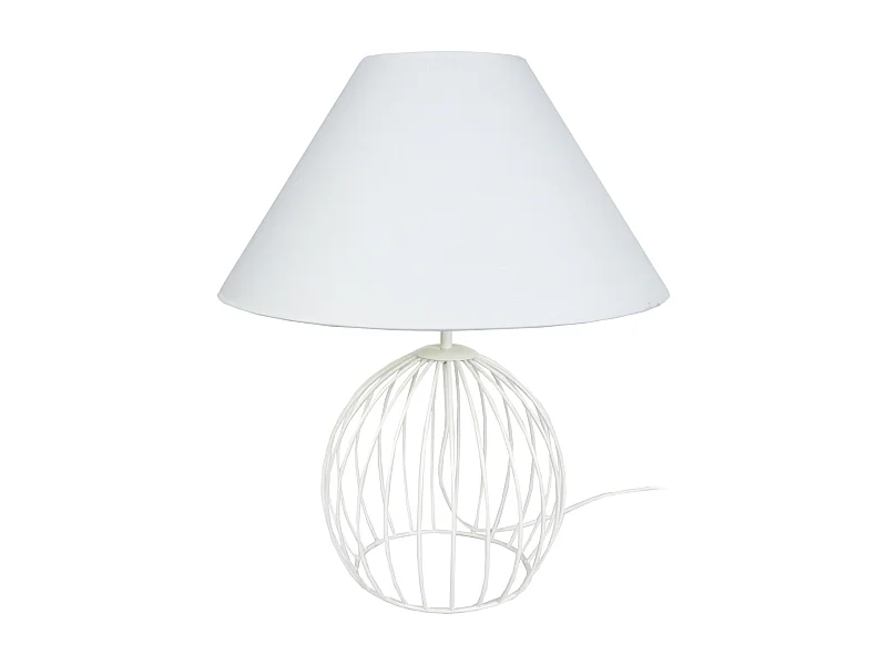 Lámpara de Salón TOSEL ,metal,Blanco,A44xD45xP45cm