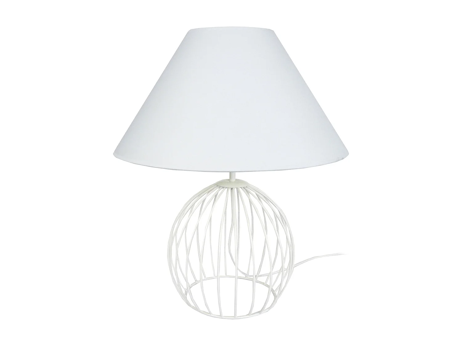 Abajur TOSEL VILI tecido coluna creme D30 x  H54  cm