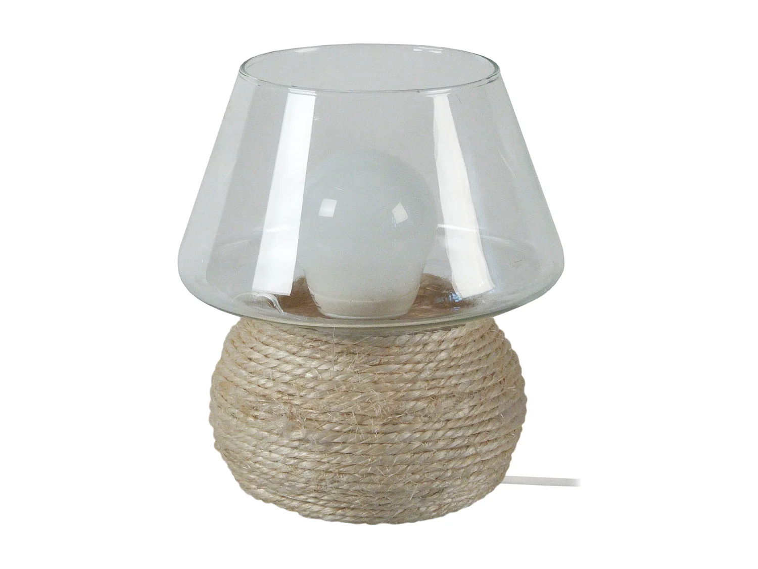 Abajur TOSEL BANGALORE tecido globo Dourado D30 x  H37  cm