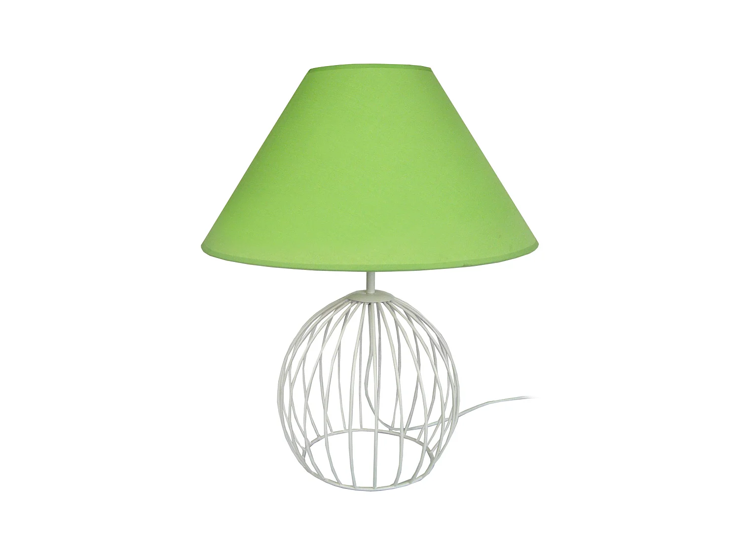 Lampe de Salon TOSEL ,métal,Blanc   ,H44xD45xP45 cm