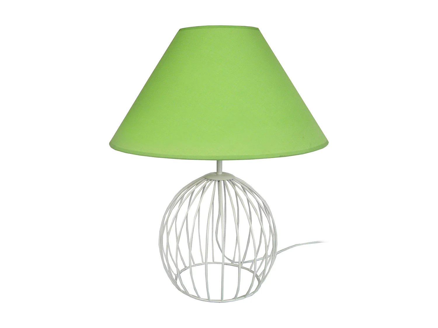 Lampe de Salon TOSEL ,métal,Blanc   ,H44xD45xP45 cm