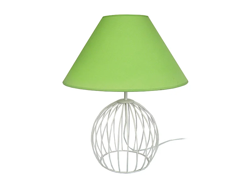 Abajur TOSEL VILI tecido coluna branco D35 x  H56  cm