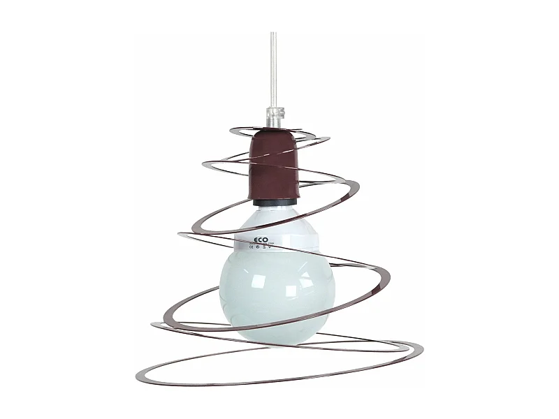 Suspension géométrique métal  transparent  85 cm.