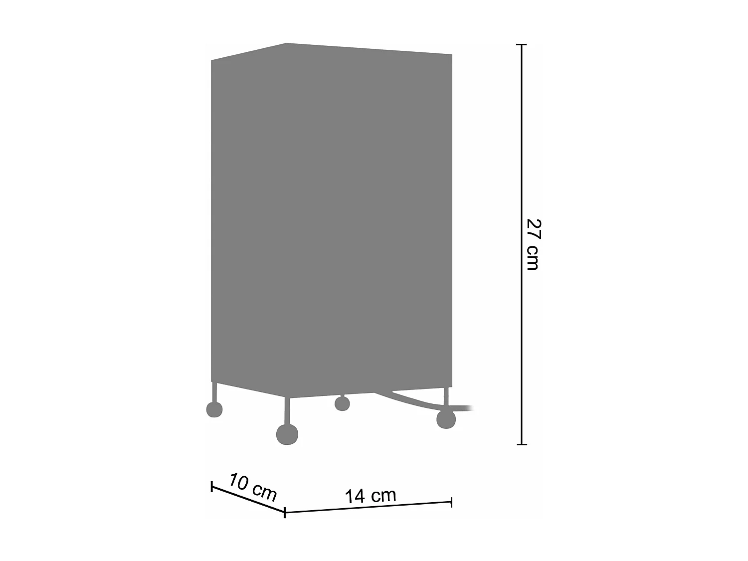 Lampe de chevet enfant carré métal  rose 27 cm.