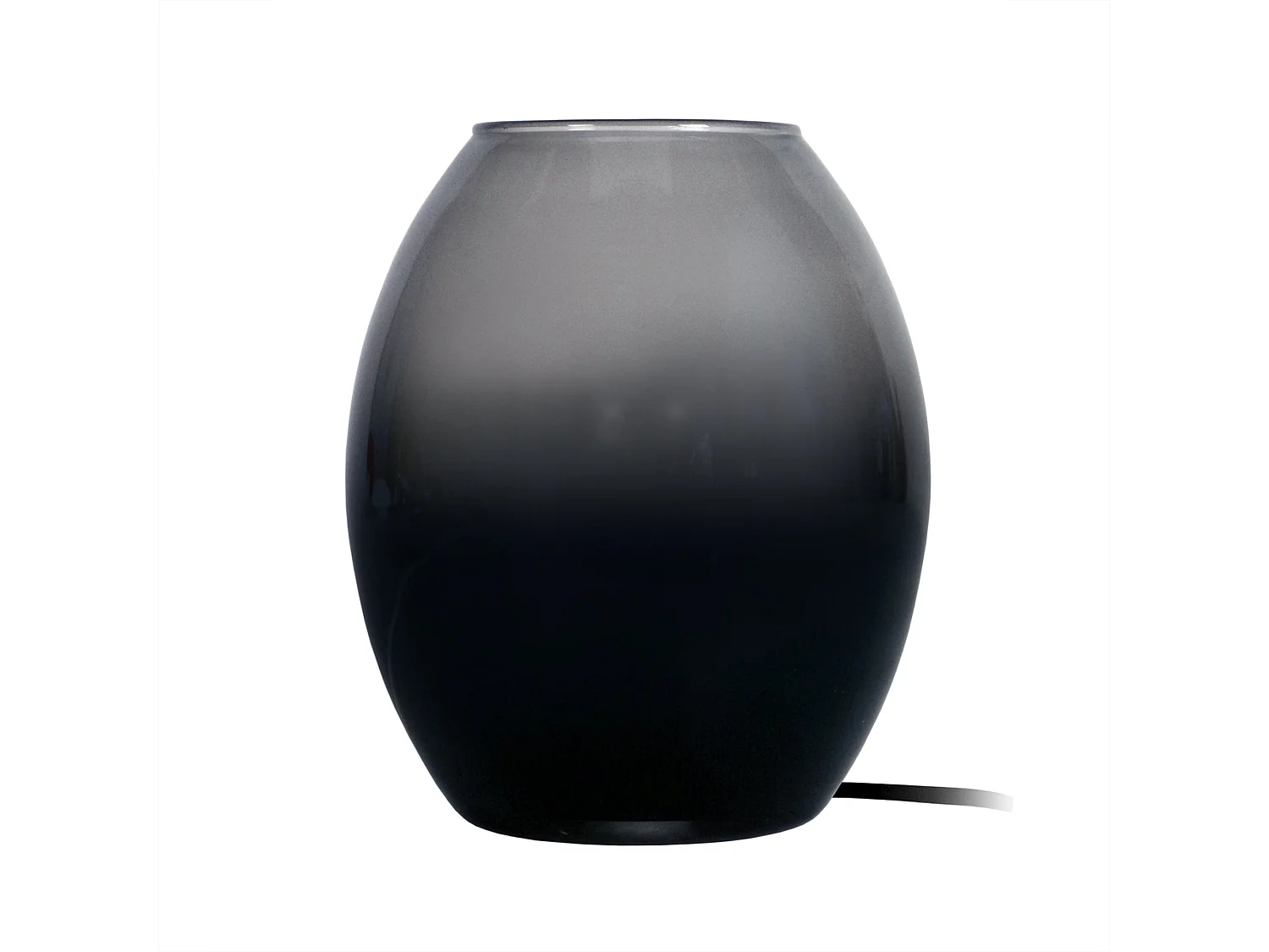 Abajur TOSEL CARDIFF tecido certo preto D25 x  H47  cm