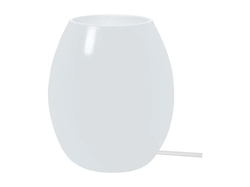 Lámpara de noche TOSEL ,vidrio,Blanco  , A 16xD13,5x P 13,5cm