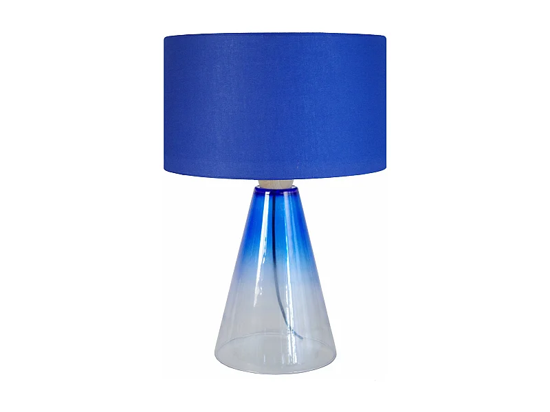 Candeeiro de mesa TOSEL LAM. BÂLE metal cônico vermelho D37 x  H34  cm