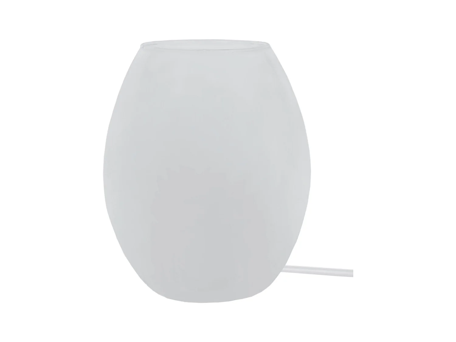 Lámpara de noche TOSEL ,vidrio,Blanco  , A16xD13,5xP 13,5cm