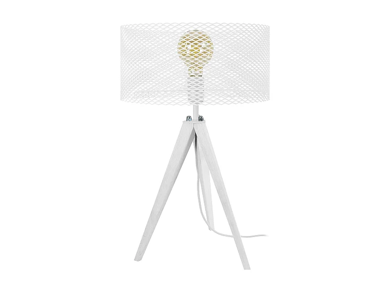 Lámpara de noche TOSEL ,madera,Blanco ,A54xD30xP30cm