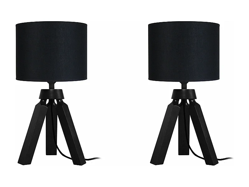 Abajur TOSEL ISSY LT2 tecido coluna bege D25 x  H41  cm