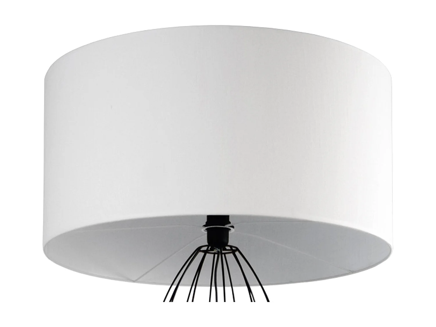 Candeeiro de Pé TOSEL ADONIS metal tripé branco D45 x  H160  cm