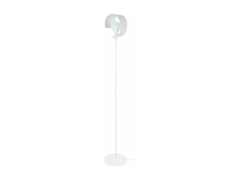 Lampadaire métal ivoire 160 cm.