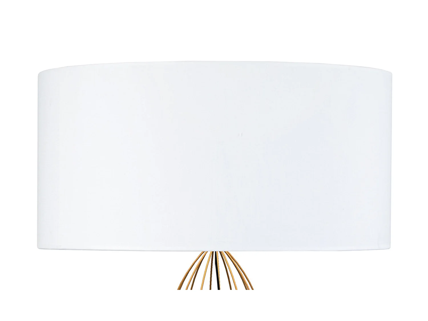 Lampada da terra filo metallo  rame,coluna  BRADFORDbianco  D'60cm
