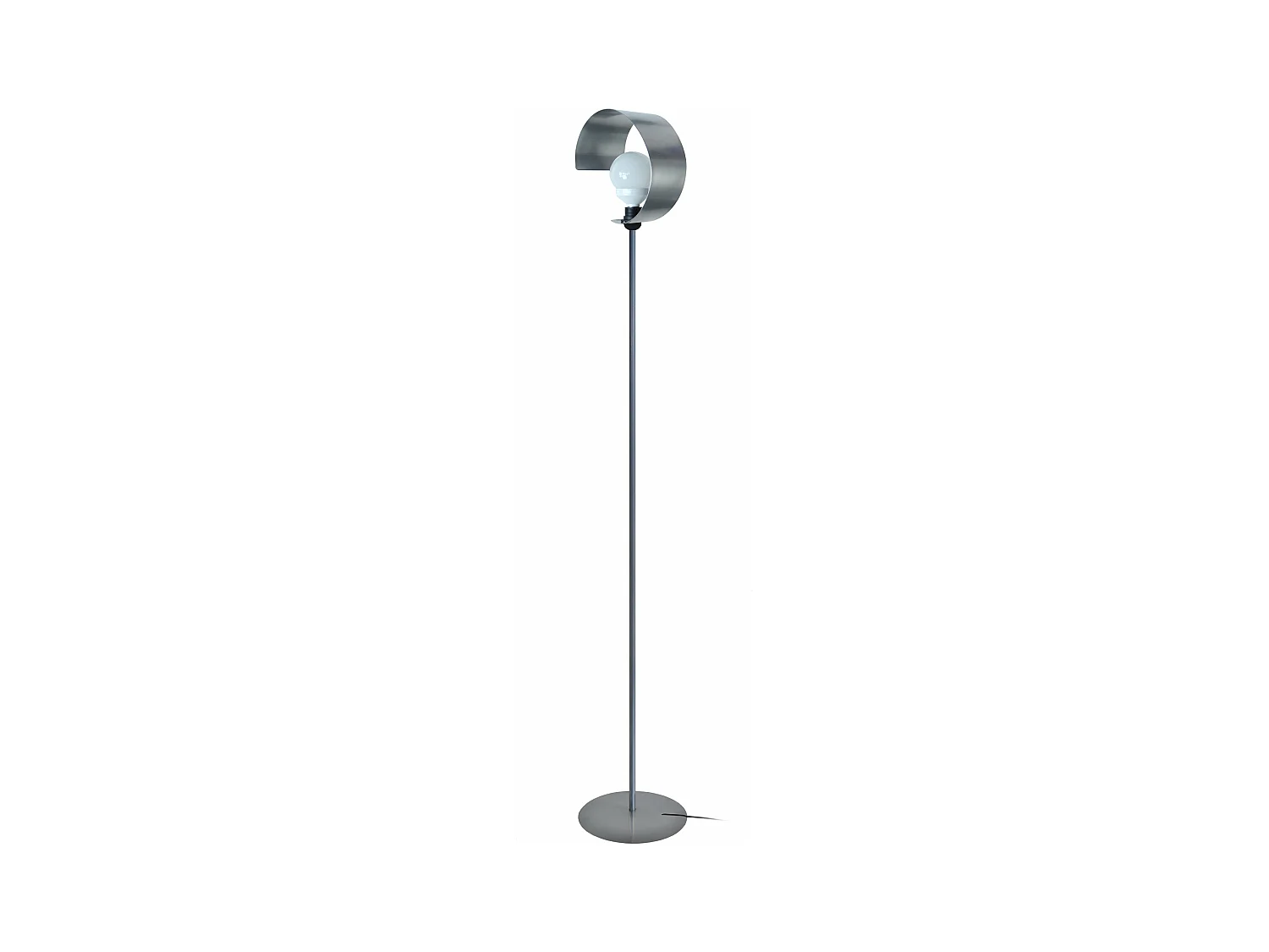 Lampadaire métal aluminium 160 cm.