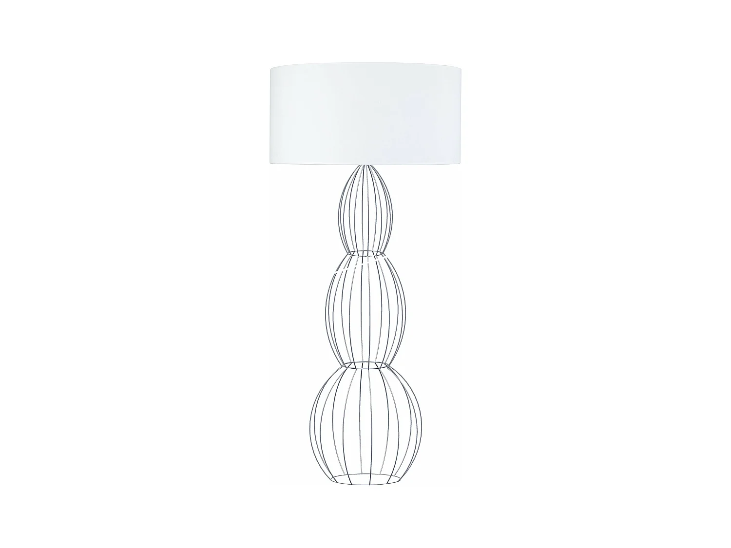 Lampadaire colonne métal,  aluminium 155 cm.