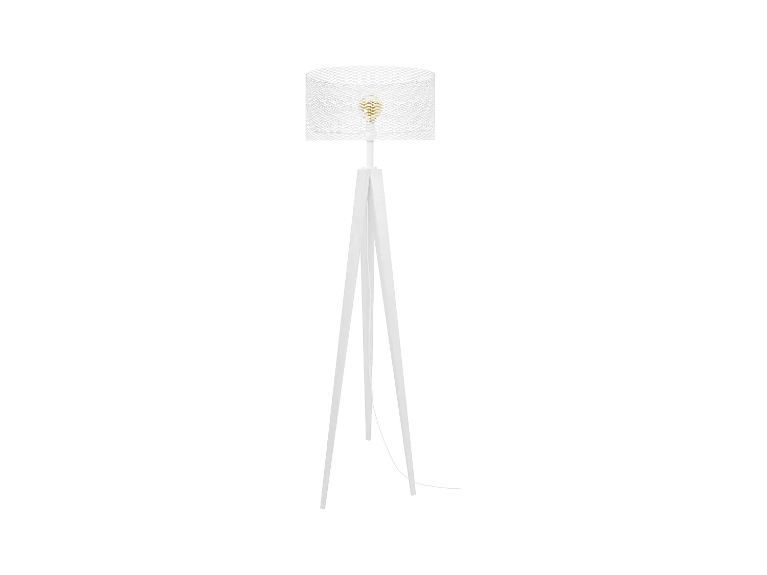 Lampadaire TOSEL ,bois,Blanc   , H160xD45xP 45cm