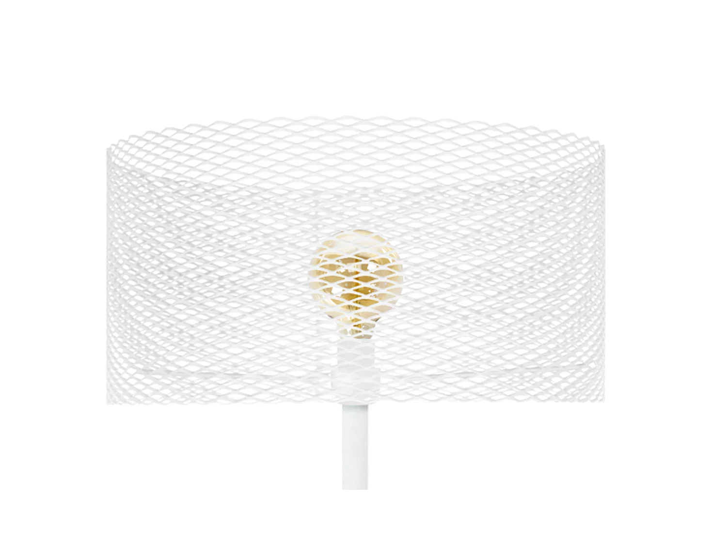 Lampada da terra legno nero, metallo cilindrico ADONIS bianco  D'45cm