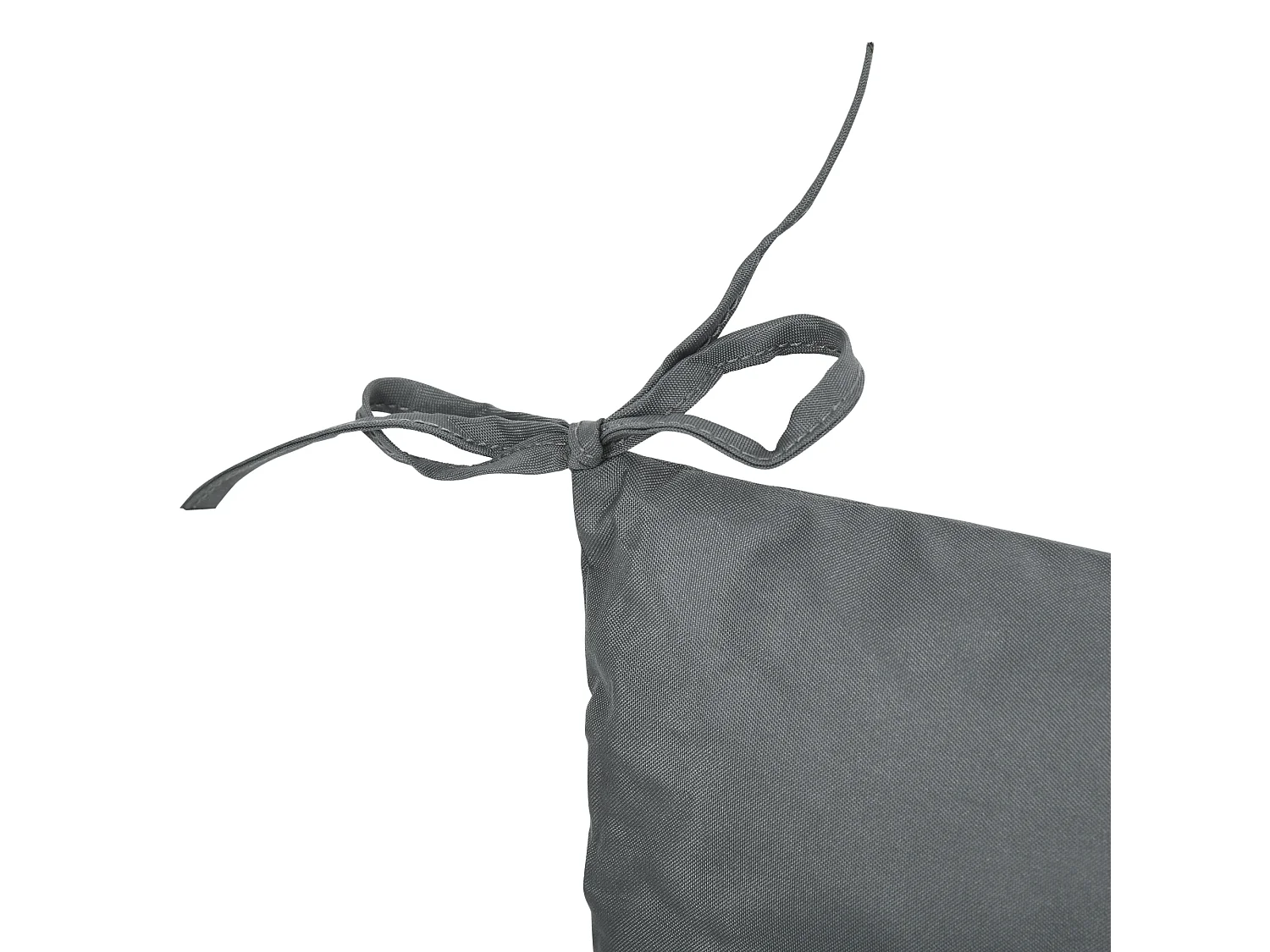 Lot de 2 coussins matelas assise dossier 2 en 1 pour chaise fauteuil grand confort 98L x 50l x 8H cm gris