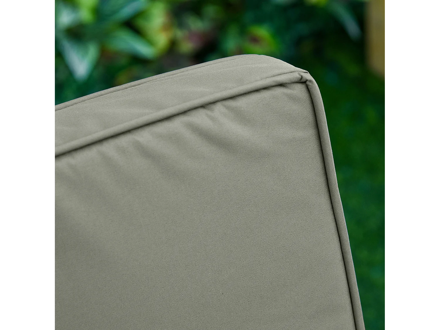 Coussins de fauteuil de jardin zippés déhoussables - galettes de chaise de jardin - épais rembourrage 7 cm - polyester haute densité gris