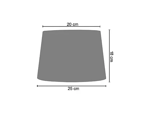 Candeeiro de mesa TOSEL ALFENA   tecido certo vermelho D30 x  H58  cm