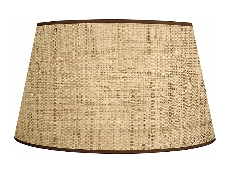 Candeeiro de mesa TOSEL ALFENA   tecido certo castanho D30 x  H58  cm