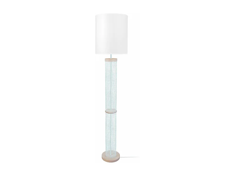Lampadaire colonne bois  naturel 160 cm.