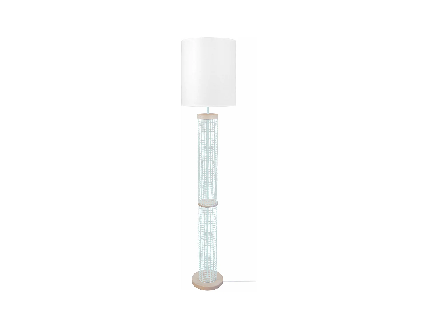 Lampadaire colonne bois  naturel 160 cm.