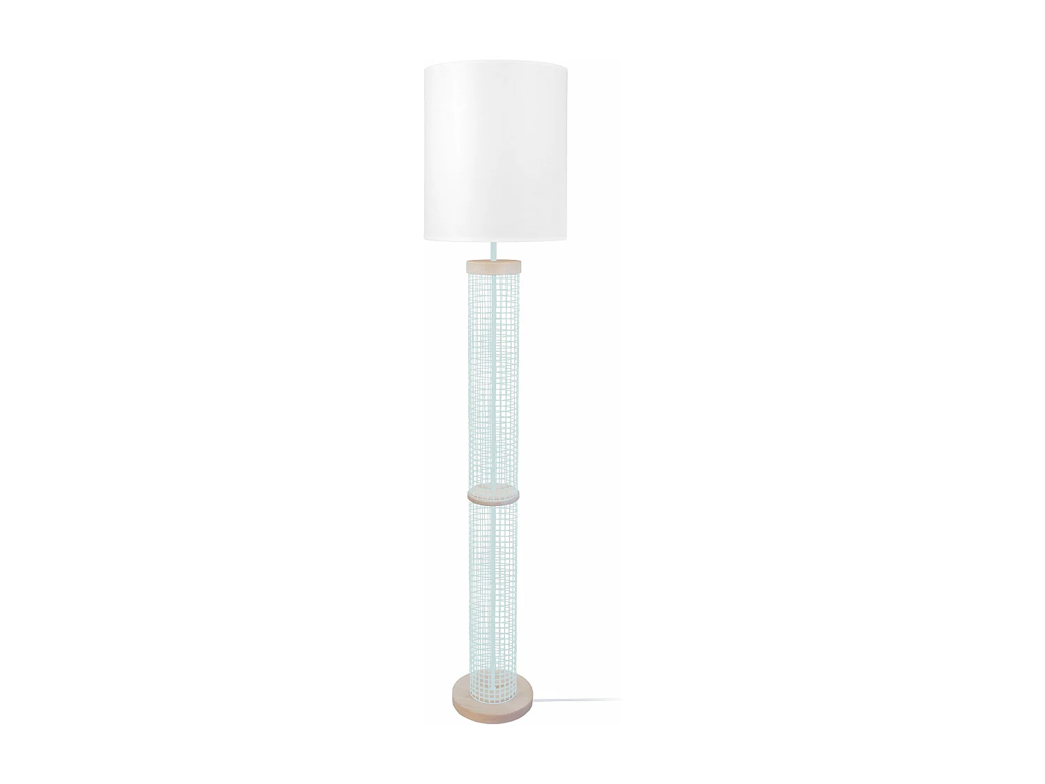 Lampadaire colonne bois  naturel 160 cm.