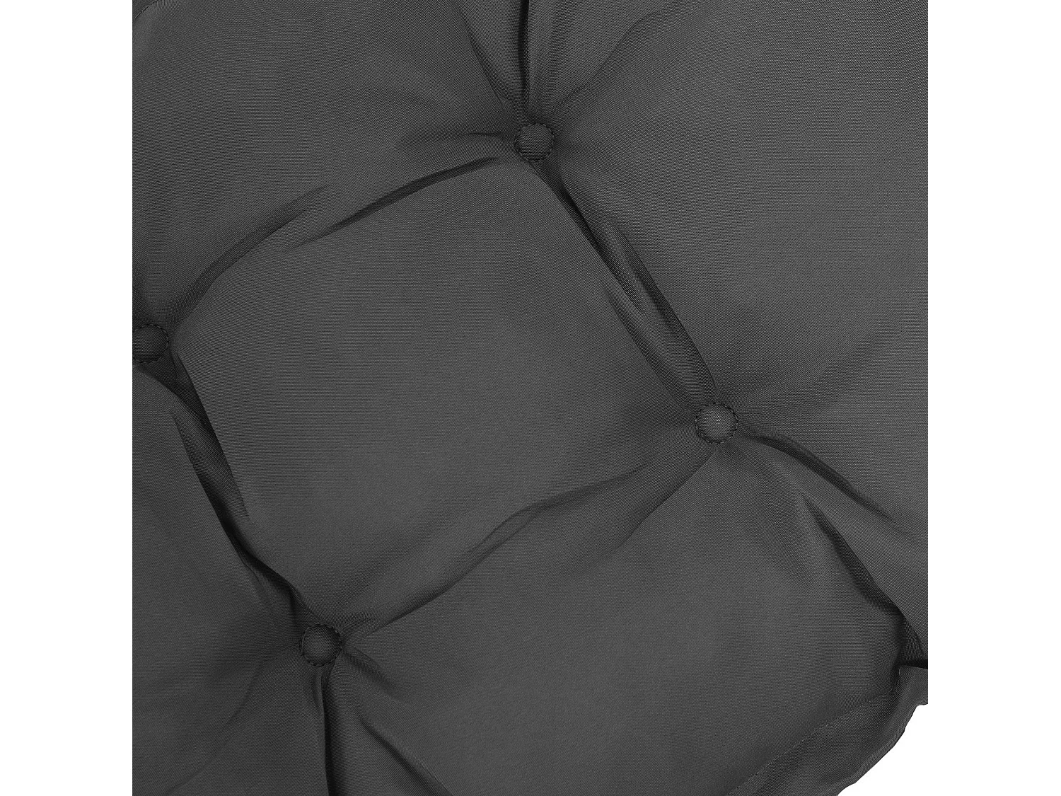 Coussin d'assise pour banc de jardin rembourrage épais 100 x 40 x 10 cm polyester gris