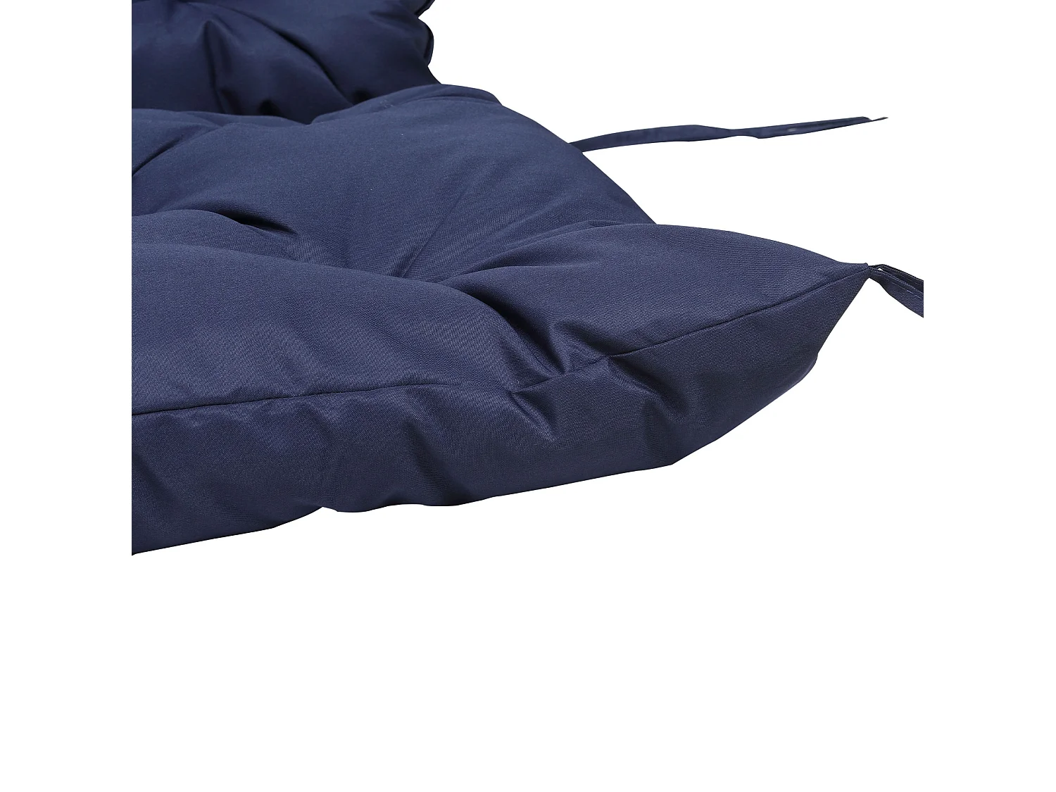 Coussin matelas assise dossier pour banc de jardin balancelle canapé 3 places grand confort 150 x 98 x 8 cm bleu