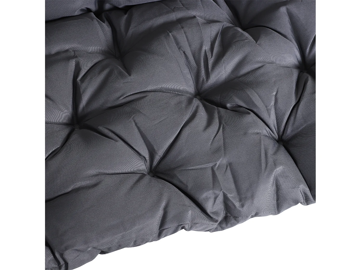 Coussin matelas assise dossier pour banc de jardin balancelle canapé 3 places grand confort 150 x 98 x 8 cm gris