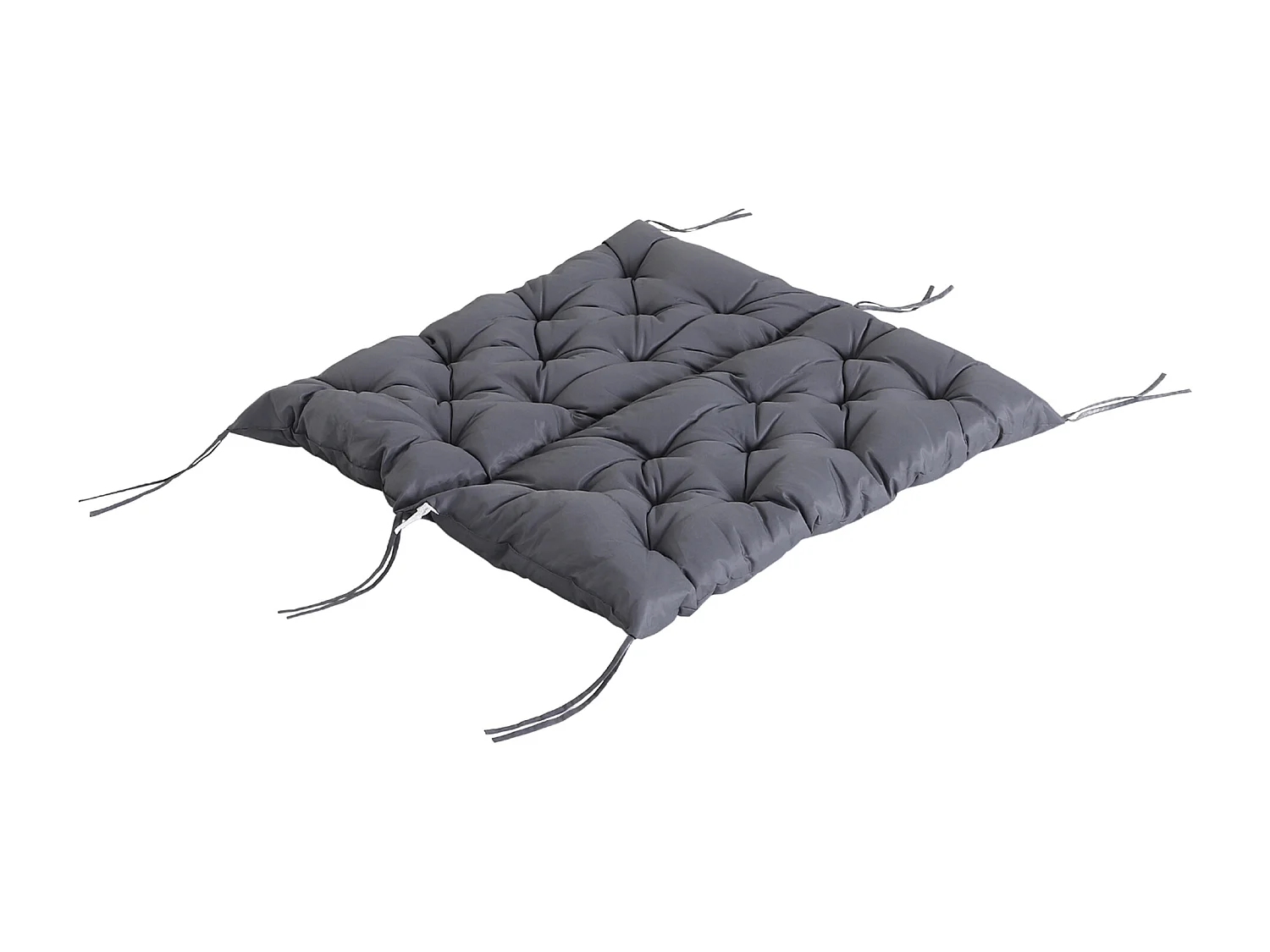 Coussin matelas assise dossier pour banc de jardin balancelle canapé grand confort 100 x 98 x 8 cm gris