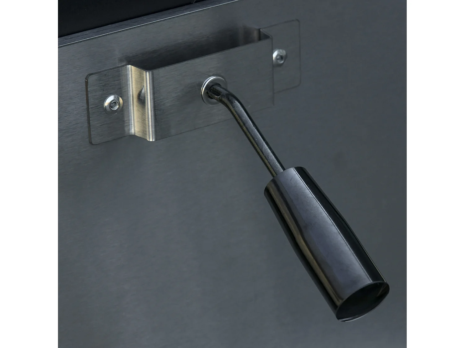 Four à pizza extérieur au charbon de bois - barbecue sur roulettes - four à bois - pierre réfractaire - cheminée, jauge température - acier au carbone noir gris