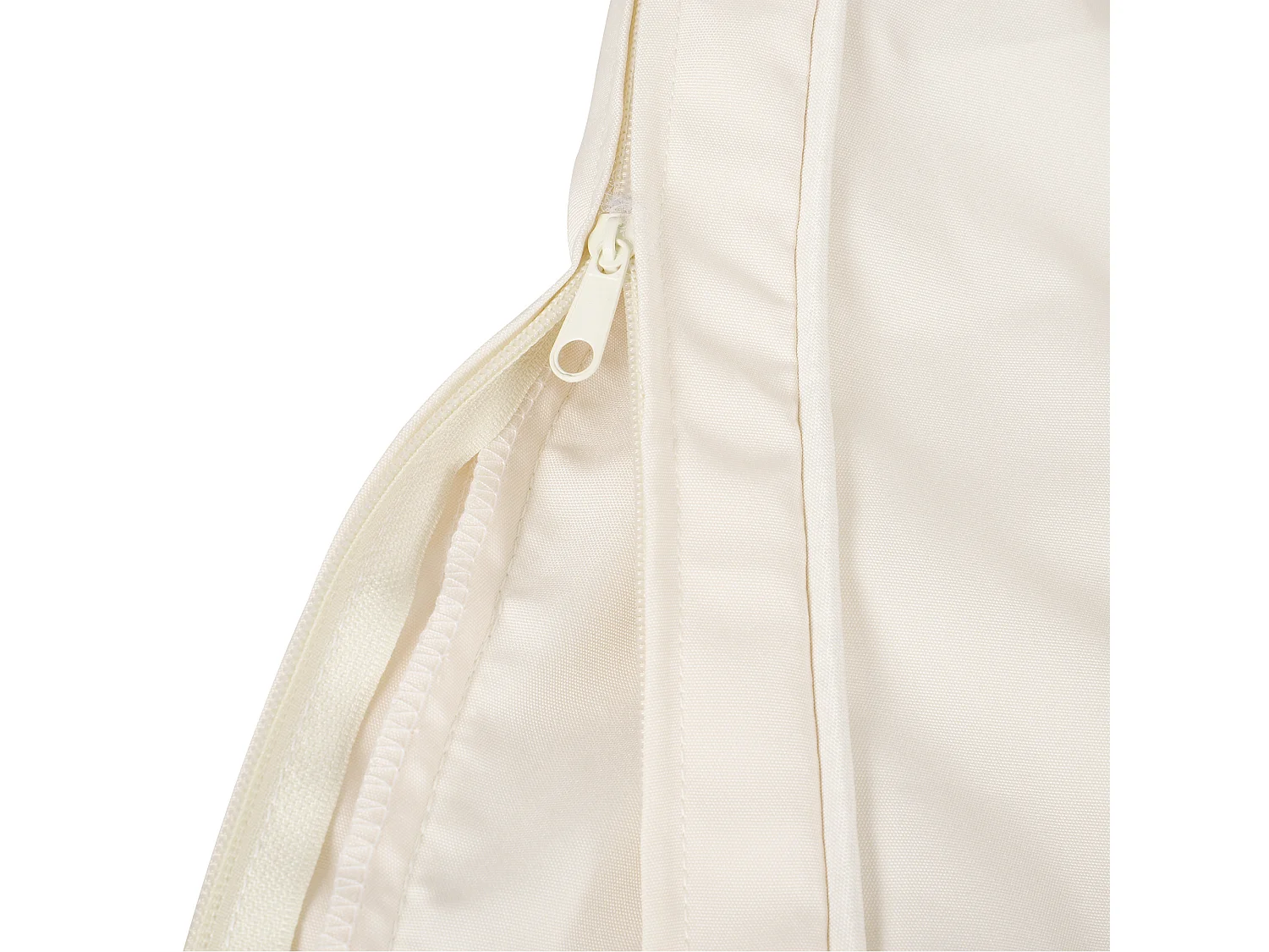 Lot de 14 housses de rechange coussins salon de jardin - 6 housses coussin d'assise, 8 housses coussin dossier - housses zippées polyester déperlant beige