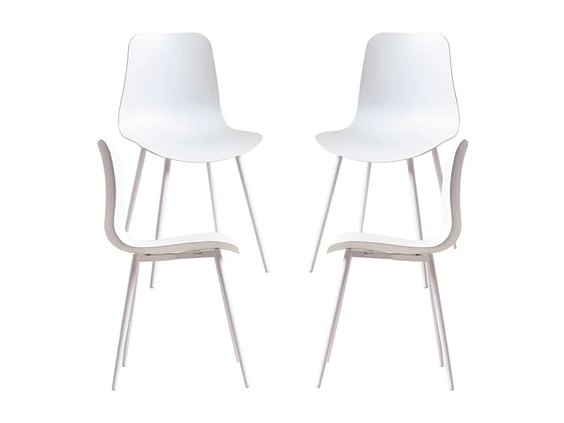 Packs Sillas Comedor - Pack 4 Sillas Bimi - Blanco