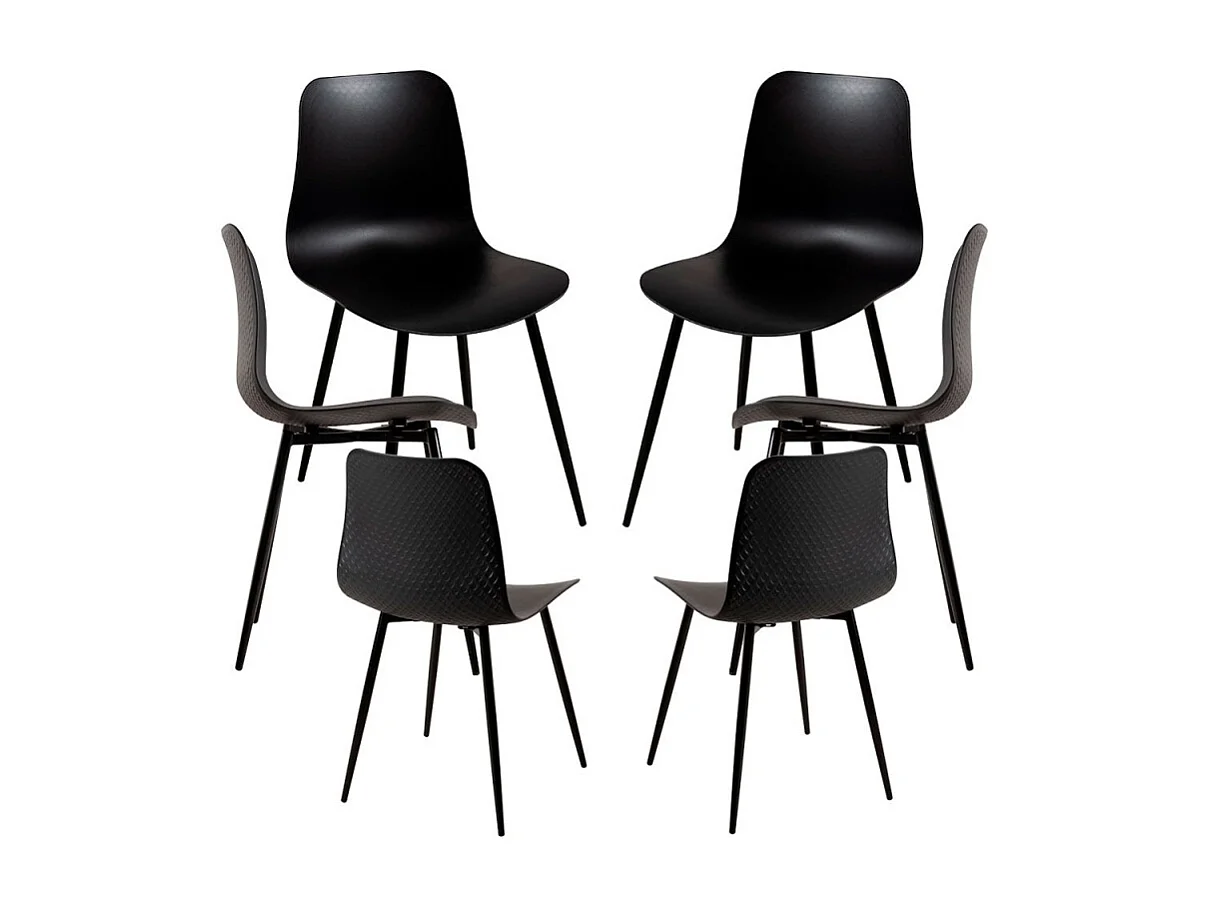 Packs Sillas Comedor - Pack 6 Sillas Bimi - Negro